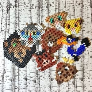 Lion king Perler Bead sprite Simba Scar Mufasa etc